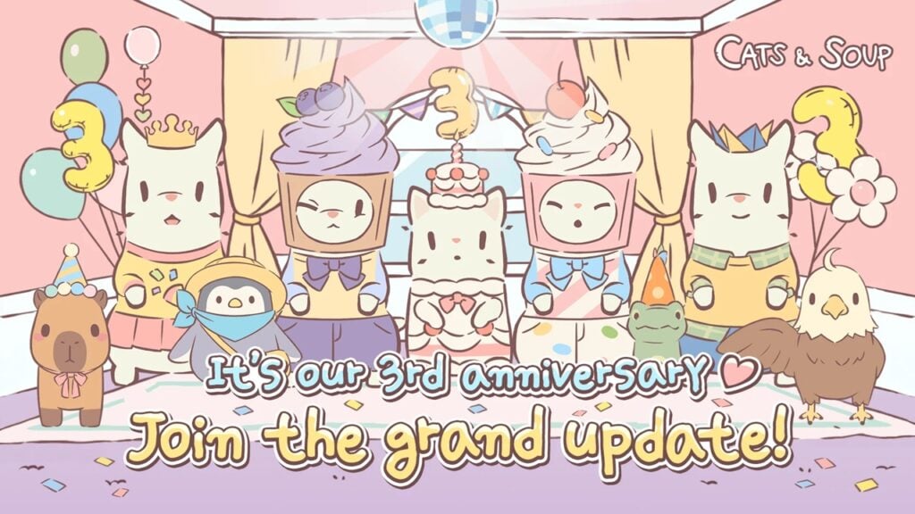 Bagong Pusa Sumali sa Idle Tycoon Game Cats & Soup's 3rd Anniversary