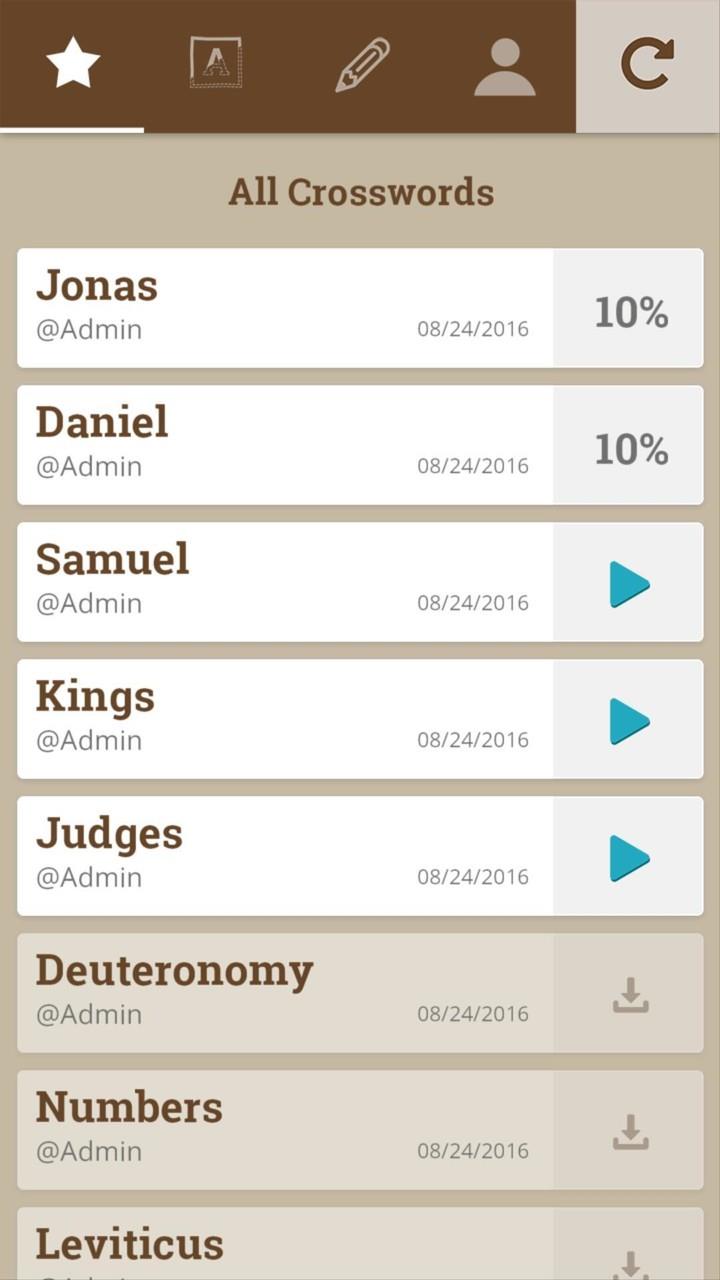 Biblical Crosswords Capture d'écran 1