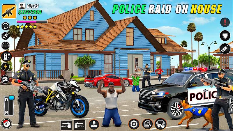 Police Motor Bike Crime Chase Captura de pantalla 0