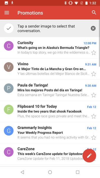 Gmail Go Screenshot 2