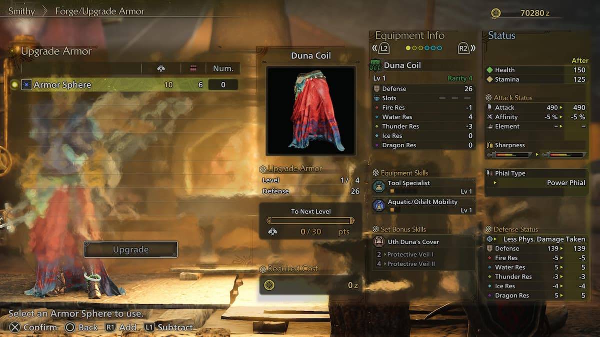 การใช้ทรงกลมเกราะใน Monster Hunter Wilds