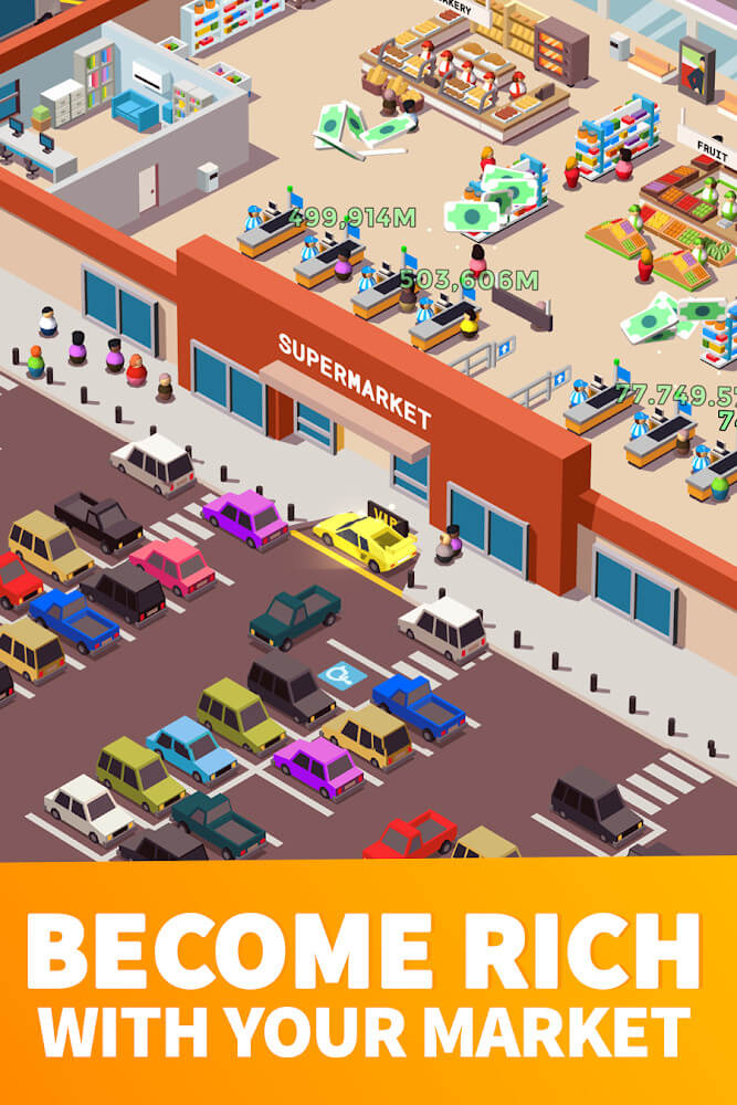 Idle Supermarket Tycoon Mod Capture d'écran 1