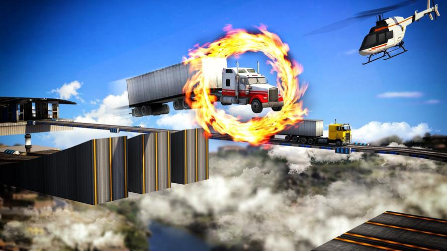 Impossible 18 Wheeler Truck Dr 스크린샷 2