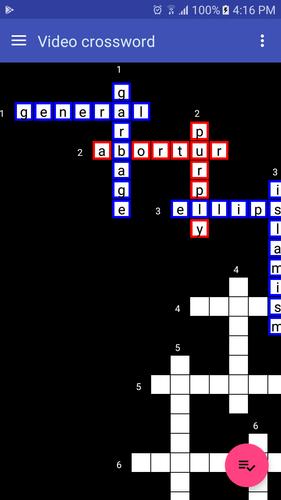 Video Crossword Скриншот 1