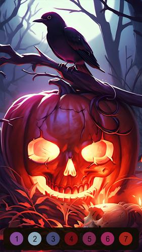Halloween Witch Coloring Games 스크린샷 2