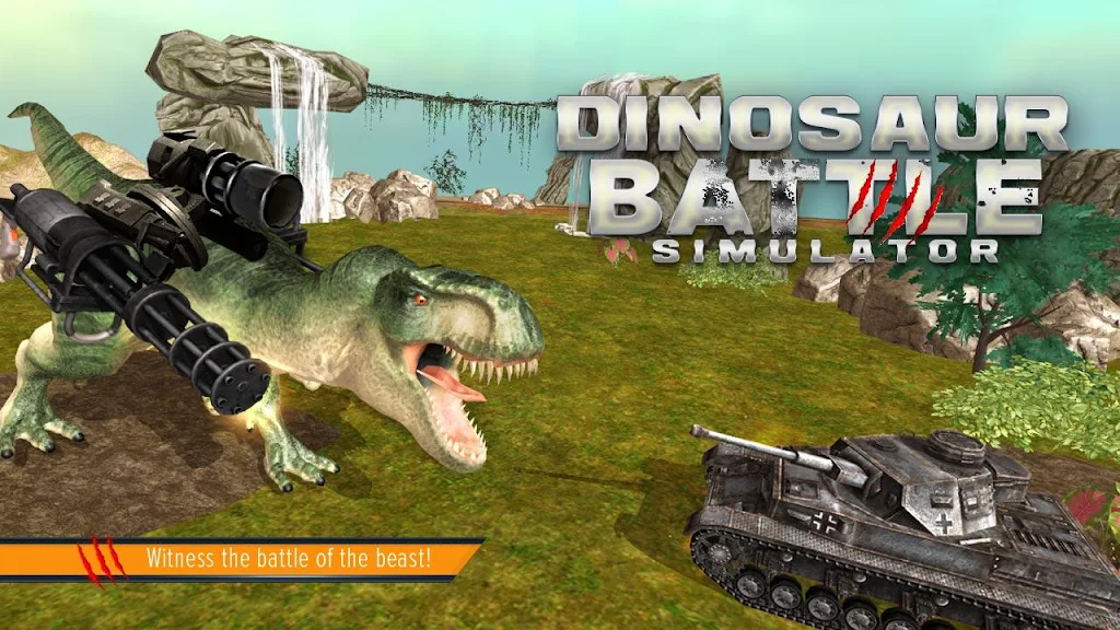 Dinosaur Battle Simulator Captura de pantalla 1