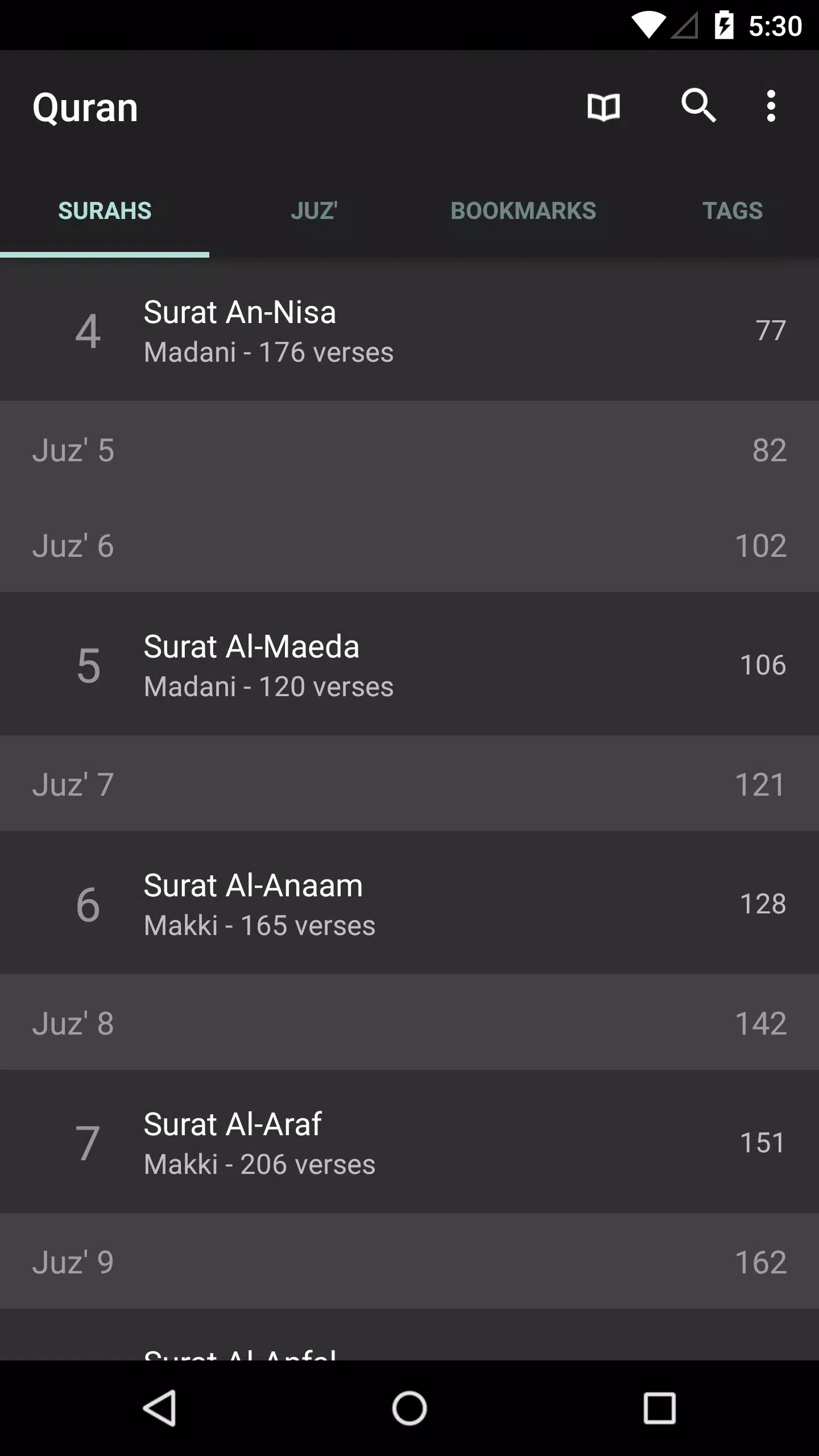 Quran for Android Captura de tela 0