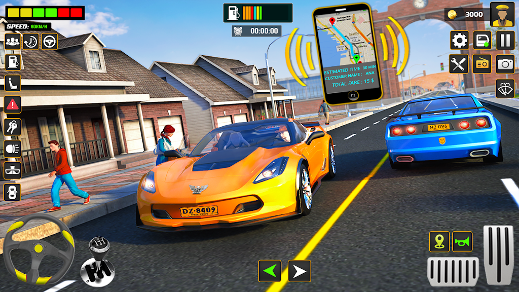 City Cab Driver Car Taxi Games Captura de pantalla 1