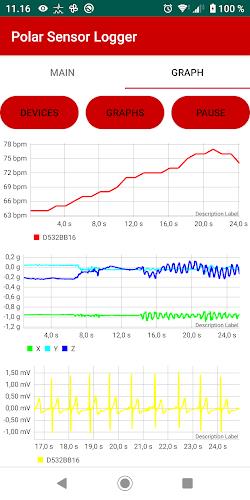 Polar Sensor Logger 螢幕截圖 3