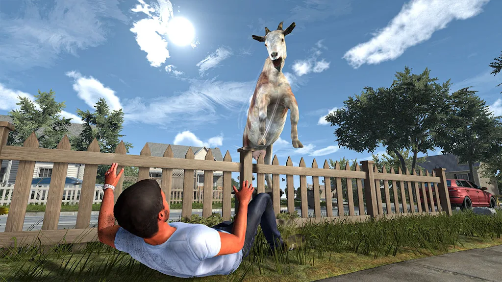 Goat Sim Crazy City Simulator Captura de tela 2