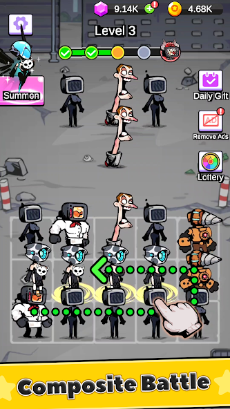Battle Warriors: Strategy Game Mod 螢幕截圖 0