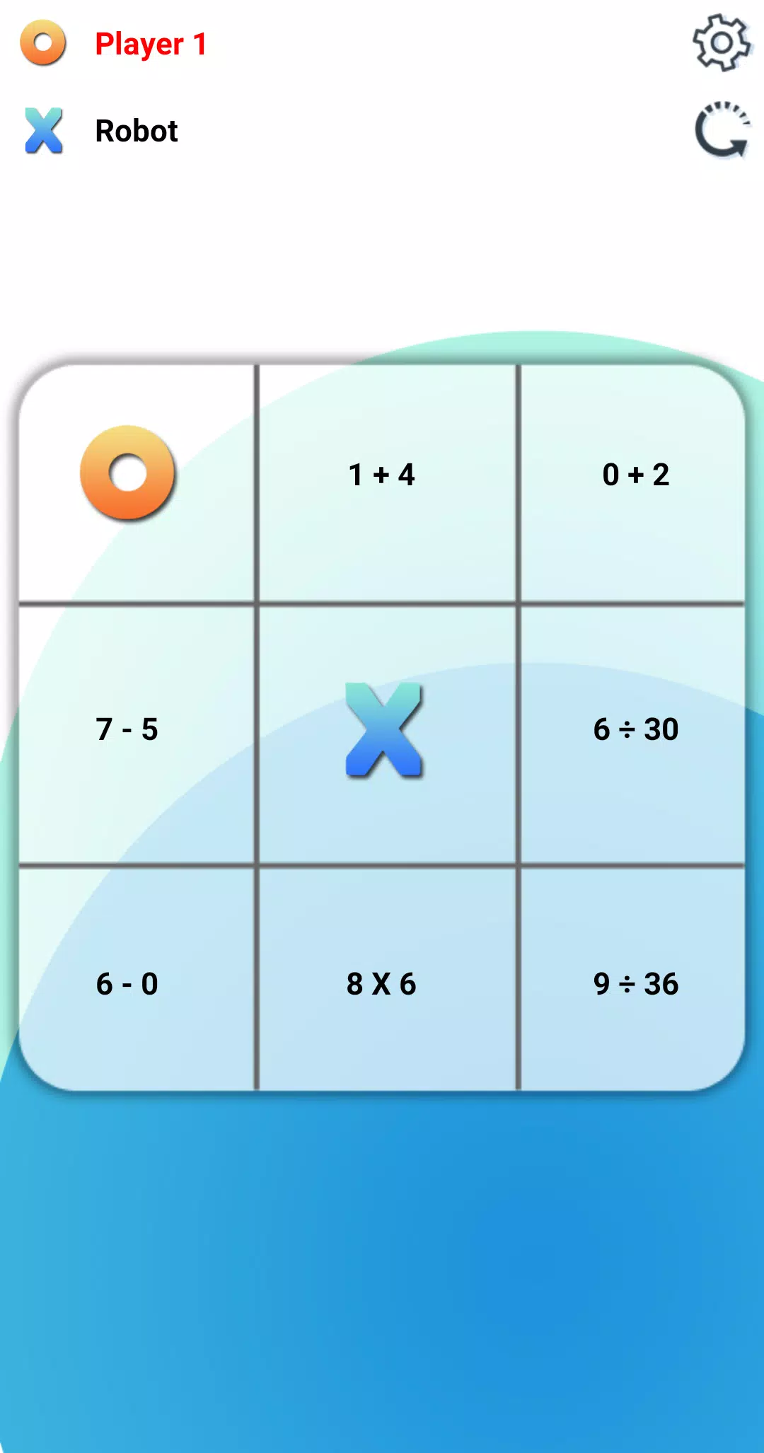 Tic Tac Toe: A Math Game স্ক্রিনশট 1