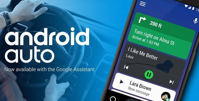 Android Auto – Google Maps, Media & Messaging Capture d'écran 0