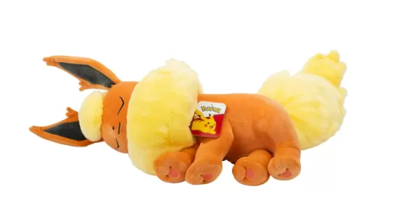 Kaibig -ibig Pokémon Flareon Sleeping Plush Bumalik sa Walmart sa halagang $ 30