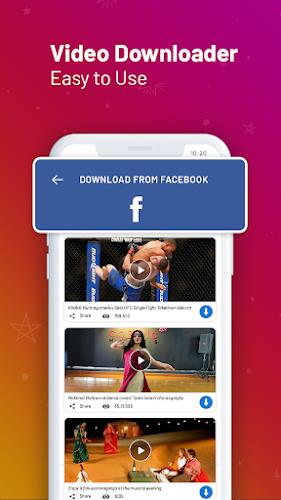 HD Video Downloader App ဖန်သားပြင်ဓာတ်ပုံ 1