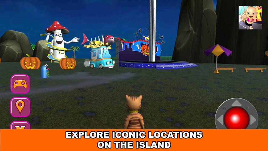 Halloween Cat Theme Park 3D应用截图第1张