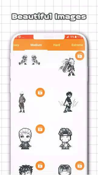 Color by Number - Naruto Sandbox Ninja Pixel Zrzut ekranu 2