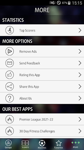 Live Scores for Champions League Schermafbeelding 2
