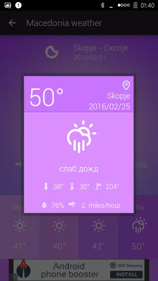 Macedonia Weather Captura de tela 3