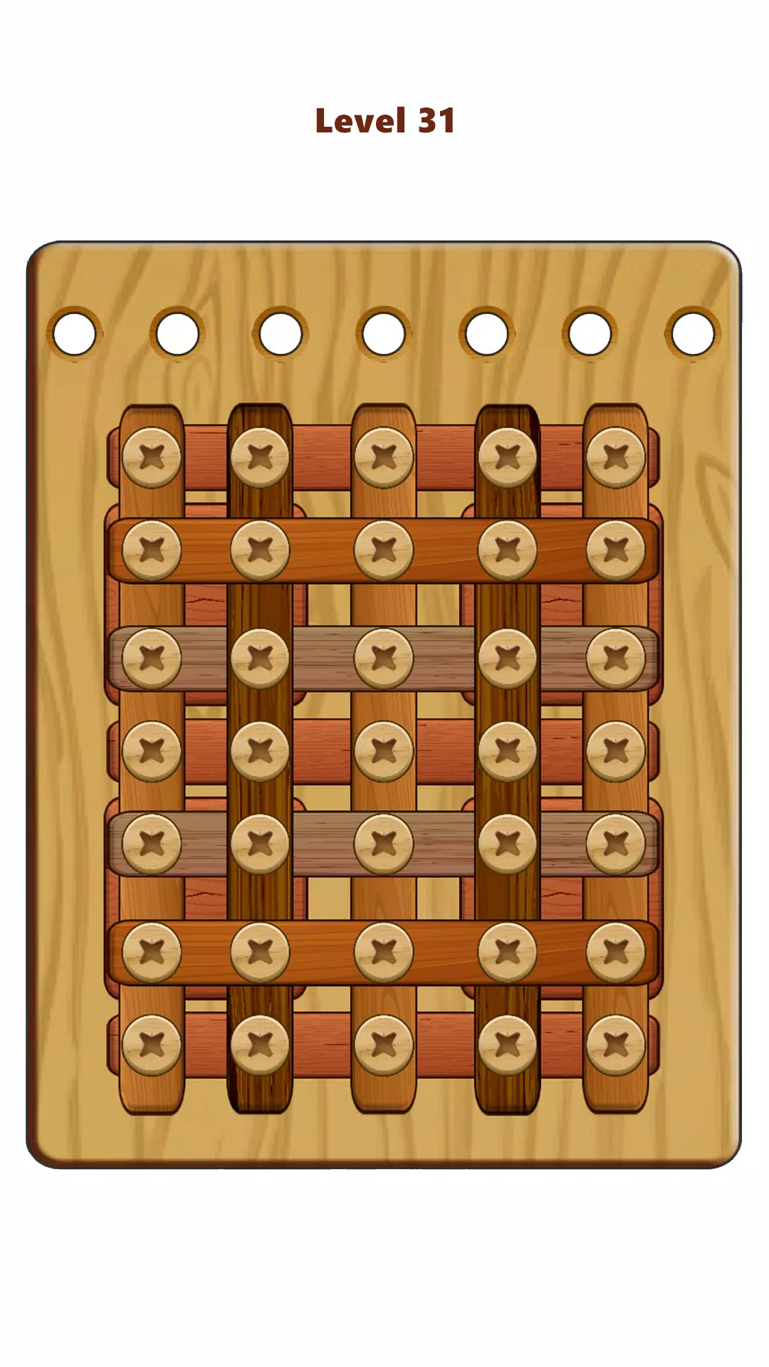 Wood Nuts & Bolts Puzzle Tangkapan skrin 2