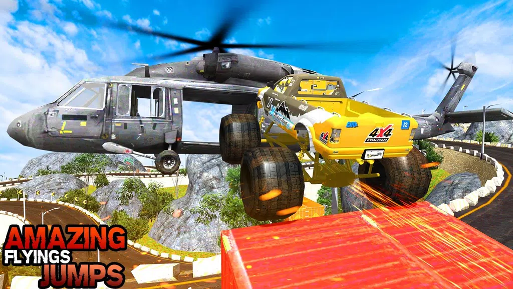 Pickup Truck Hill Climb Racing Capture d'écran 0