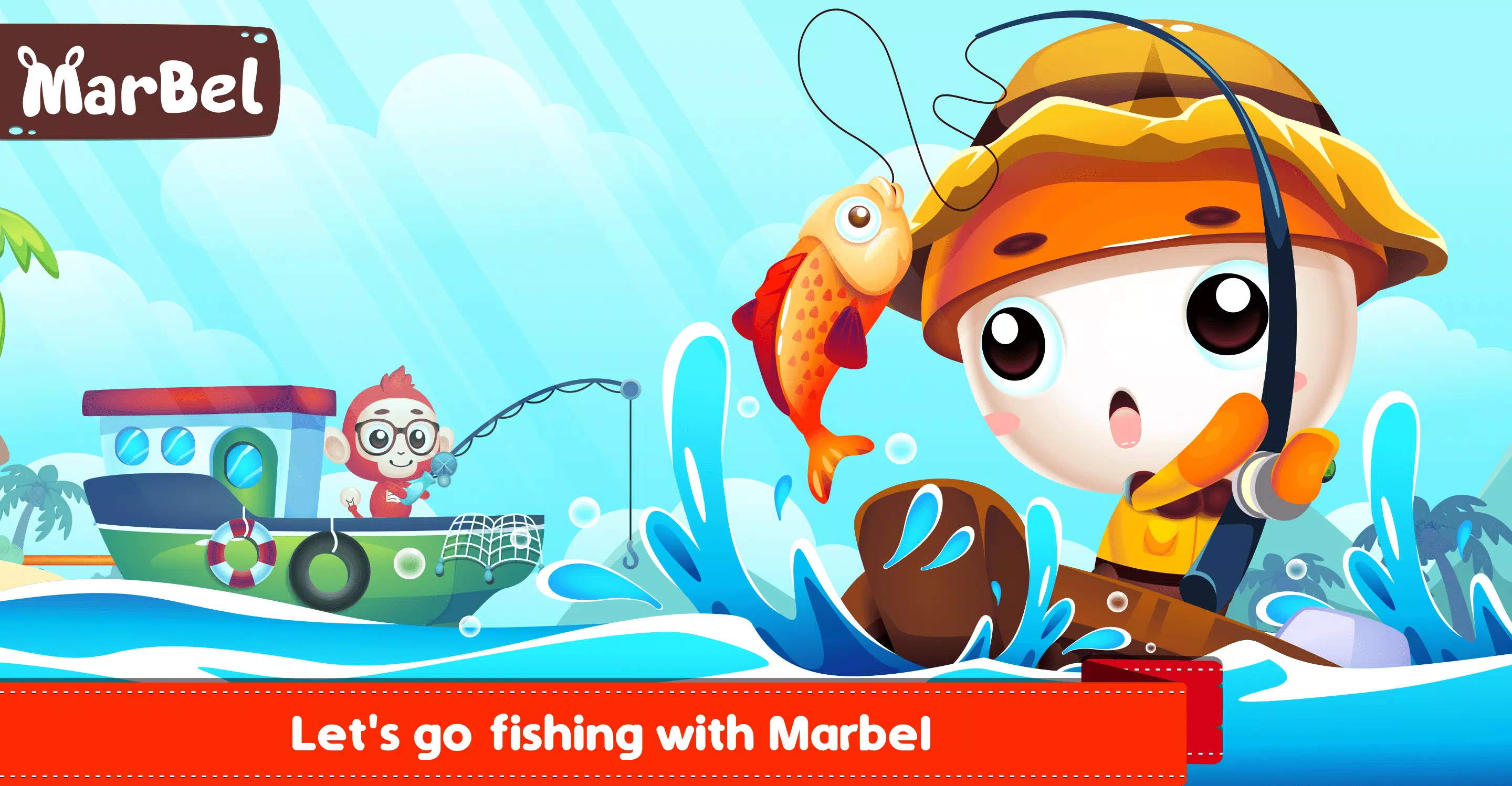 Marbel Fishing - Kids Games Zrzut ekranu 0