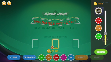 Blackjack - Casino World Schermafbeelding 1