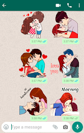 Love Story WASticker Zrzut ekranu 1