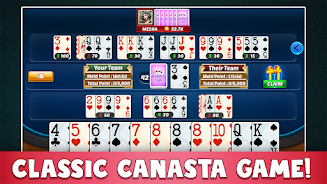 Canasta Plus Offline Card Game Captura de tela 0