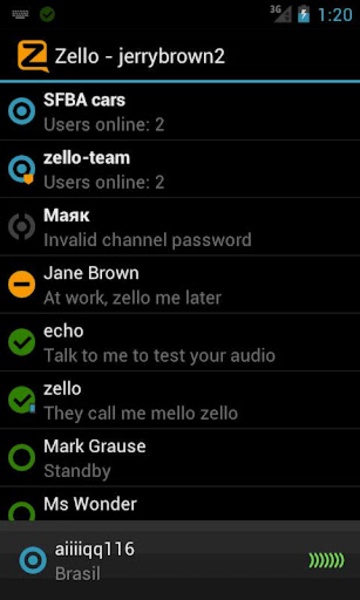 Zello Walkie Talkie Zrzut ekranu 3