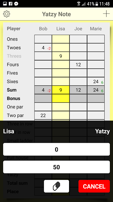 Yatzy Note স্ক্রিনশট 1