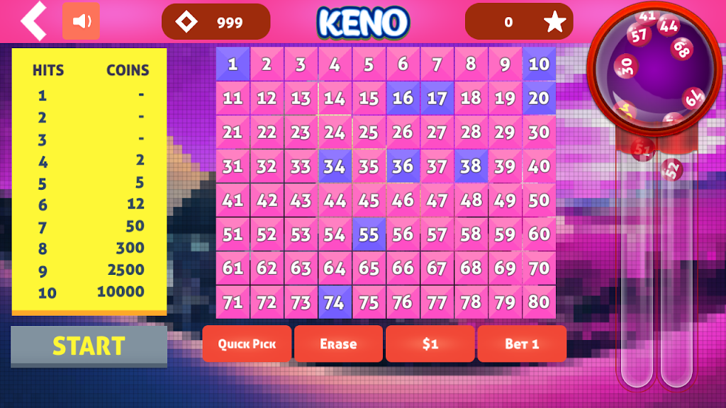 Keno Cleopatra स्क्रीनशॉट 1