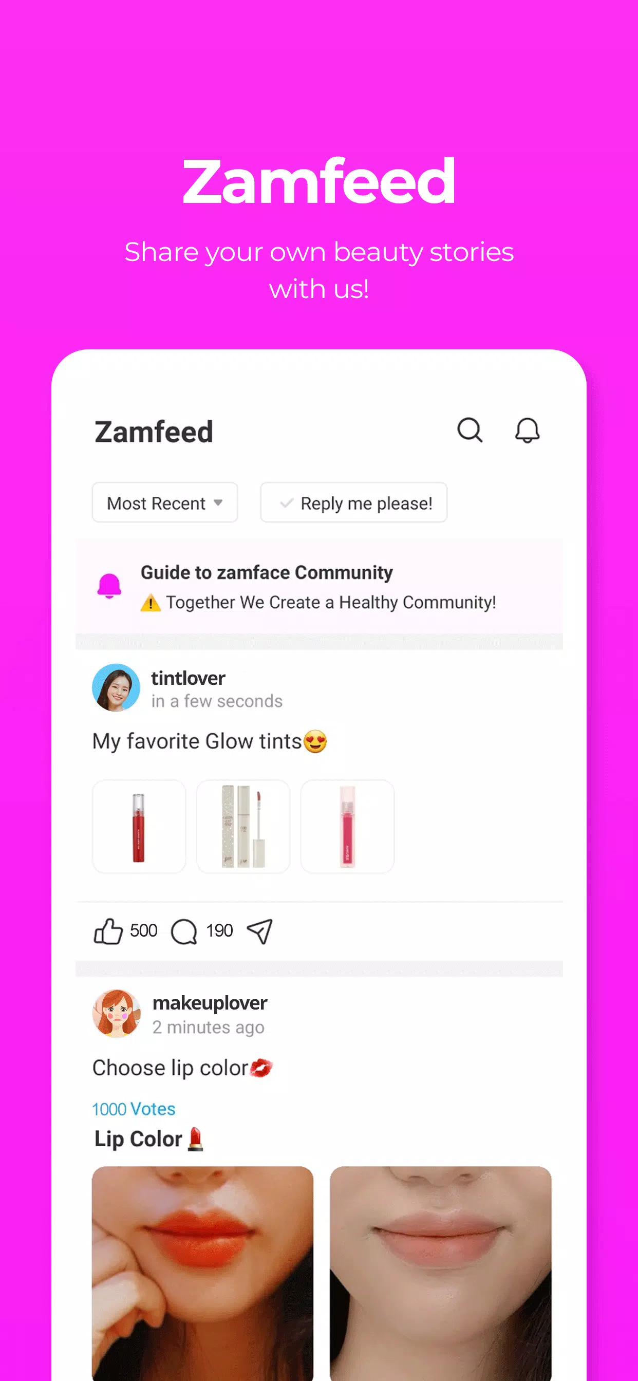 zamface- your makeup guide! Screenshot 2