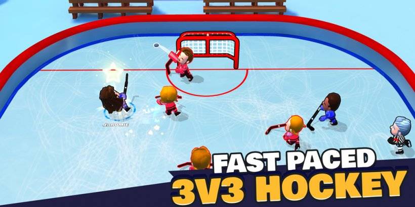 Les stars du hockey de poche apporte une action de hockey 3V3 à rythme rapide à la paume de votre main, maintenant