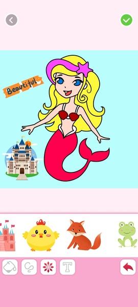 Mermaids Coloring 螢幕截圖 2