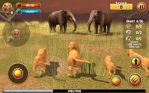 Wild Lion Simulator 3D स्क्रीनशॉट 1