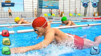 Aqua swimming pool racing 3D 스크린샷 3