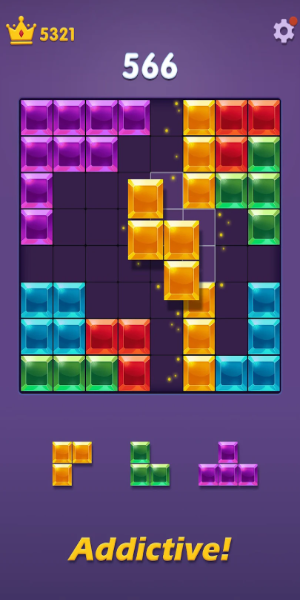 Blocks Puzzle: Gem Blast Captura de pantalla 1