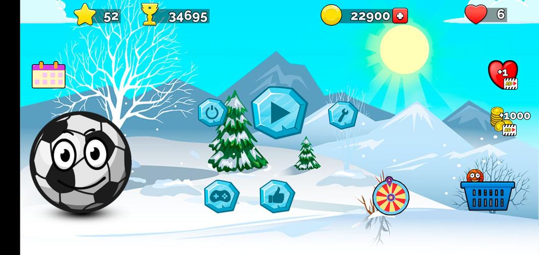 Runner ball 3: winter game Capture d'écran 0