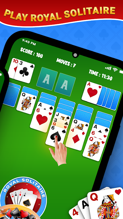 Royal Solitaire Card Game Zrzut ekranu 1