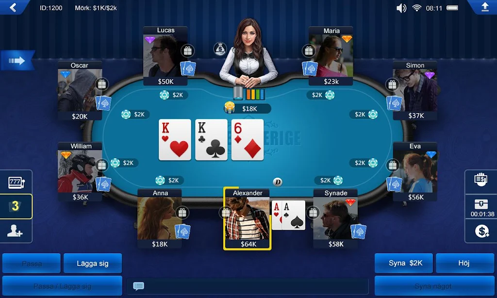 Poker Sverige HD Ekran Görüntüsü 2