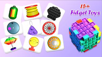 Fidget Toys Set Pop It Bubble Ekran Görüntüsü 0