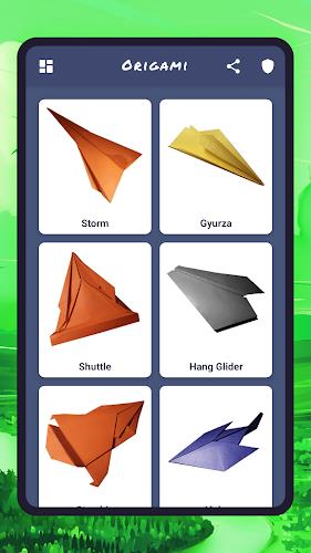 Origami aircraft, paper Screenshot 2