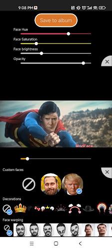 ModFace-Face Swap Video Editor ဖန်သားပြင်ဓာတ်ပုံ 0