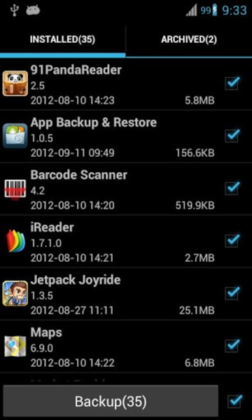 Super Backup: SMS and Contacts ဖန်သားပြင်ဓာတ်ပုံ 3