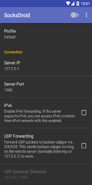 SocksDroid Ekran Görüntüsü 0