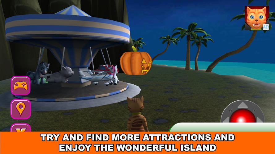 Halloween Cat Theme Park 3D应用截图第3张