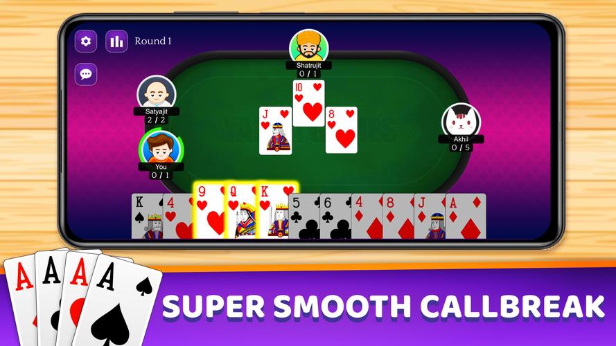 Callbreak Multiplayer ဖန်သားပြင်ဓာတ်ပုံ 2
