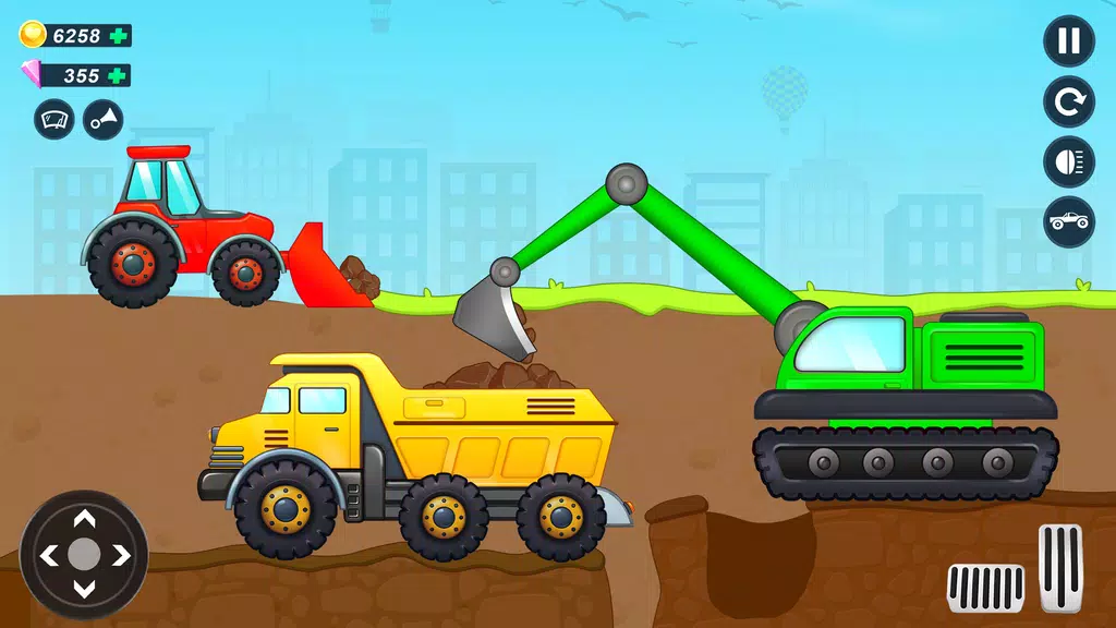 JCB Construction Truck Games Скриншот 0