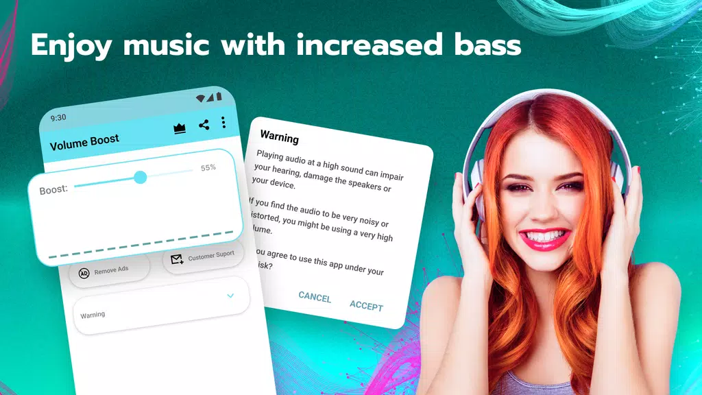 Volume Booster for Android Ekran Görüntüsü 1